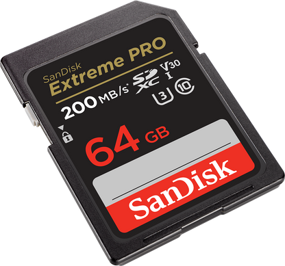 Paměťová karta SDXC SanDisk Extreme Pro, 64Gb, Třída 10 / UHS-1 U3 SDSDXXU-064G-GN4IN