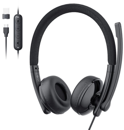 Call centrum sluchátka USB-C / USB-A EMEET GeniusCall HS50, černá