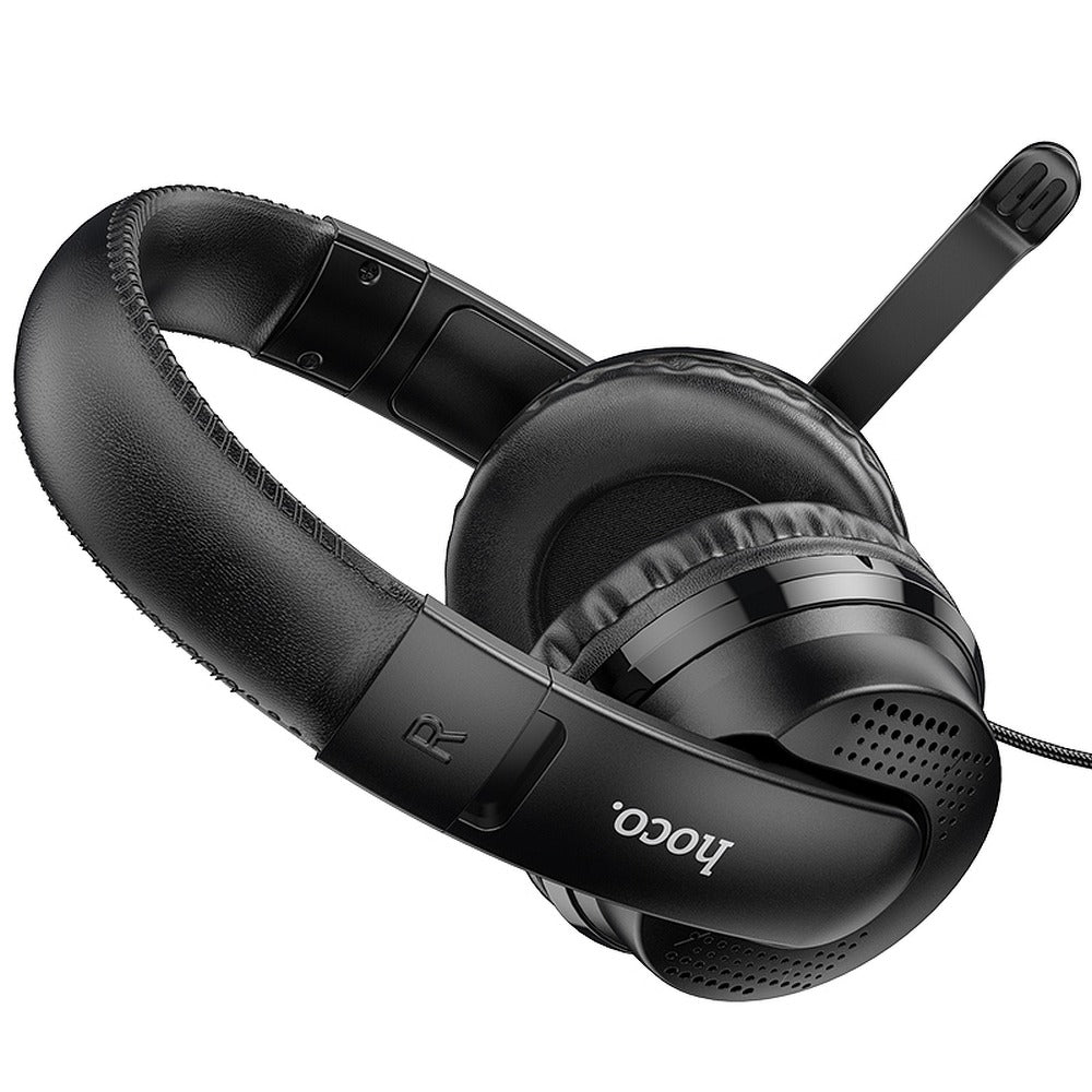 Gamingová sluchátka 3,5 mm HOCO W103, černá