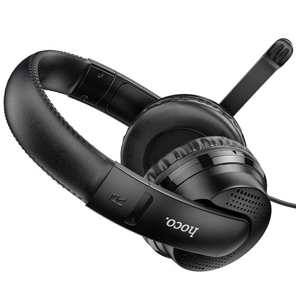 Gamingová sluchátka 3,5 mm HOCO W103, černá
