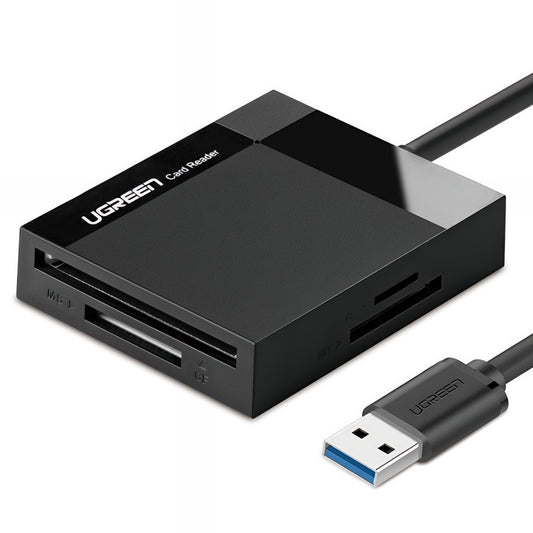 Čtečka karet USB 3.0 UGREEN CR125, SD - microSD - CF - MS, černá