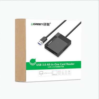 Čtečka karet USB 3.0 UGREEN CR125, SD - microSD - CF - MS, černá