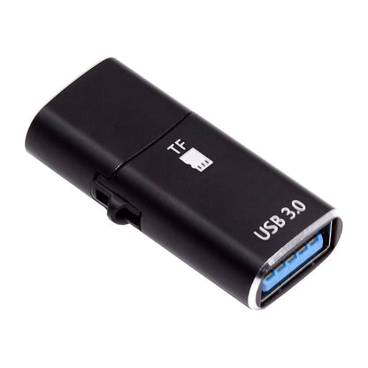 Čtečka karet USB-C Techsuit AluVoltX, USB-A (OTG) - microSD, černá