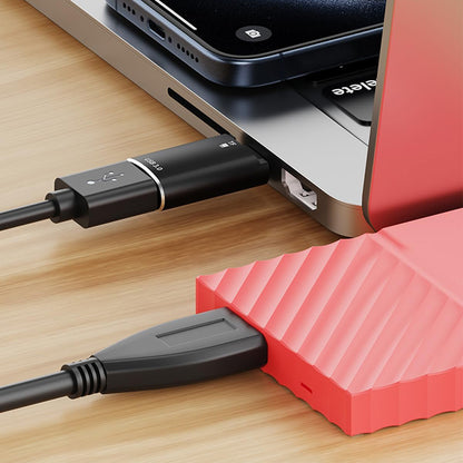 Čtečka karet USB-C Techsuit AluVoltX, USB-A (OTG) - microSD, černá