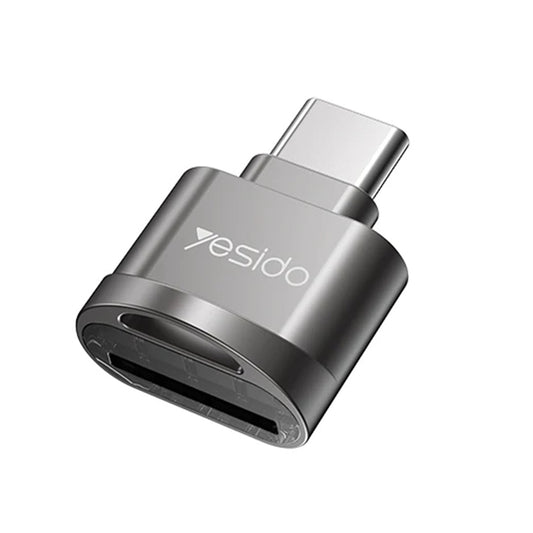 Čtečka karet USB-C Yesido GS19, USB-A (OTG) - microSD, šedá