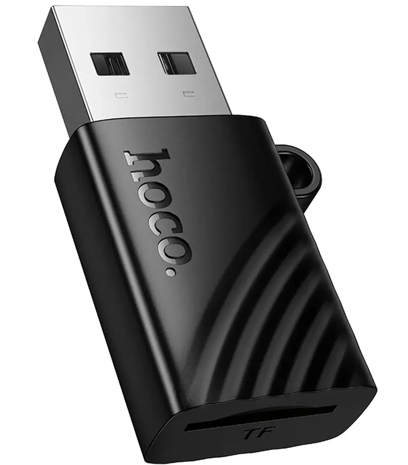 Čtečka karet USB HOCO HB53, microSD, černá