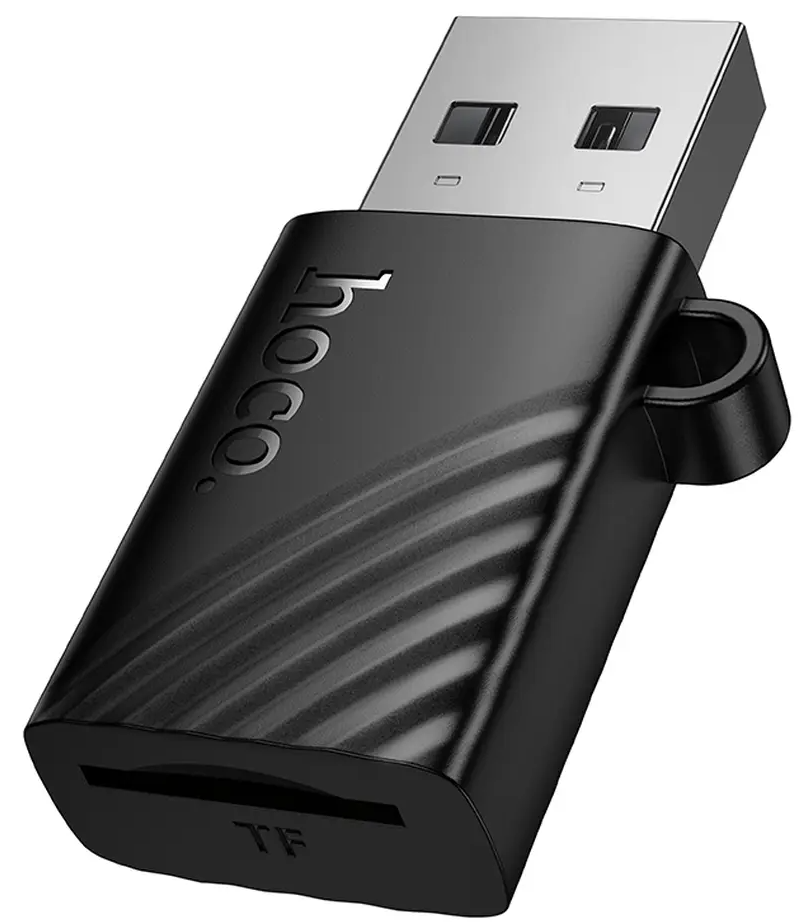 Čtečka karet USB HOCO HB53, microSD, černá