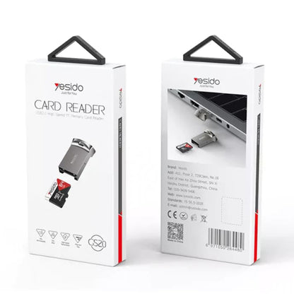Čtečka karet USB Yesido GS20, microSD, šedá