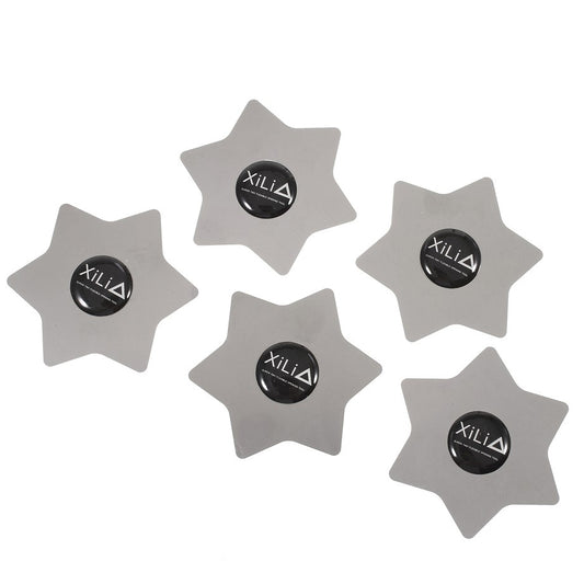 Kovové sponky Xili Hexagon, sada 5 kusů