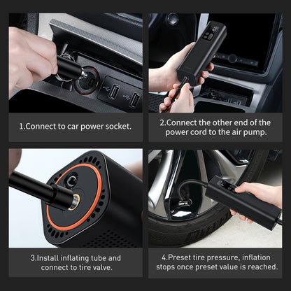 Auto kompresor Baseus Air Pump, znovu zapečetěný CRCQ000001