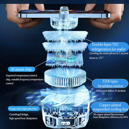 Chladič herního telefonu Techsuit SL17, černý