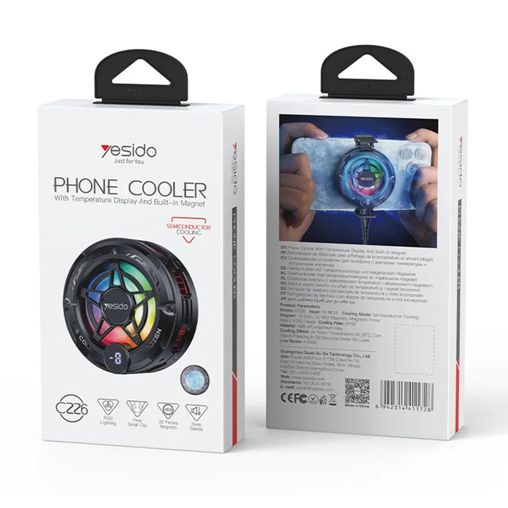 Yesido C226 Gaming Phone Cooler, Grey