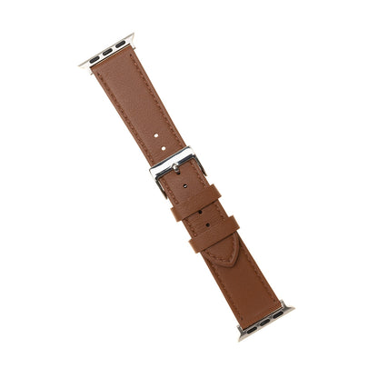 Fixed Leather řemínek pro Apple Watch 49mm / 46mm / 45mm / 44mm / 42mm Series, hnědý