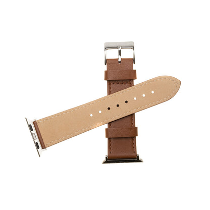 Fixed Leather řemínek pro Apple Watch 49mm / 46mm / 45mm / 44mm / 42mm Series, hnědý