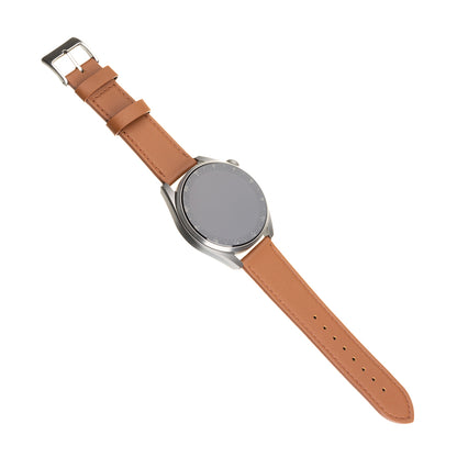 Fixed Leather řemínek pro Samsung Galaxy Watch / Huawei Watch Series, 20mm, Hnědý