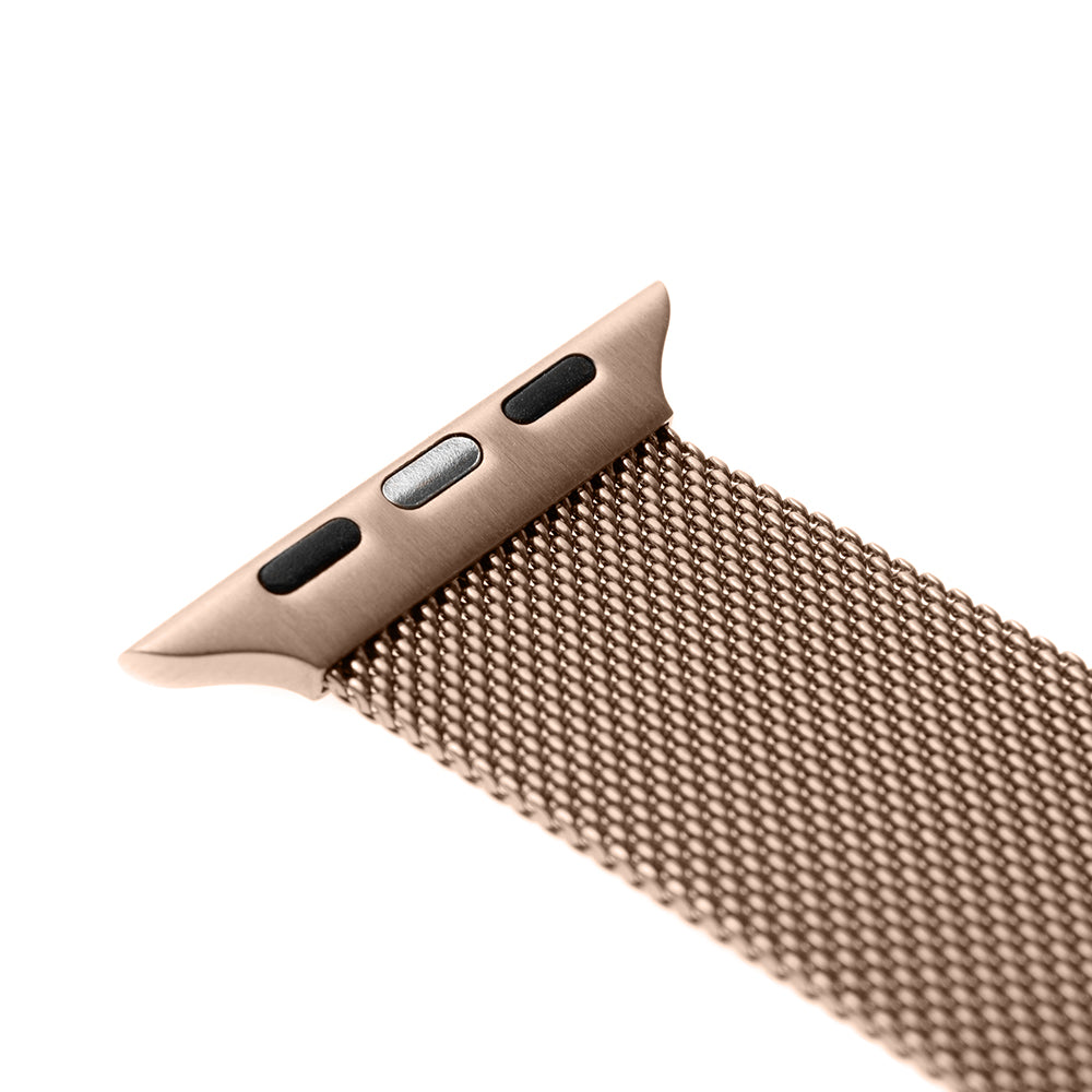 Fixed Mesh Strap for Apple Watch 42mm / 41mm / 40mm / 38mm Series, Rose Gold