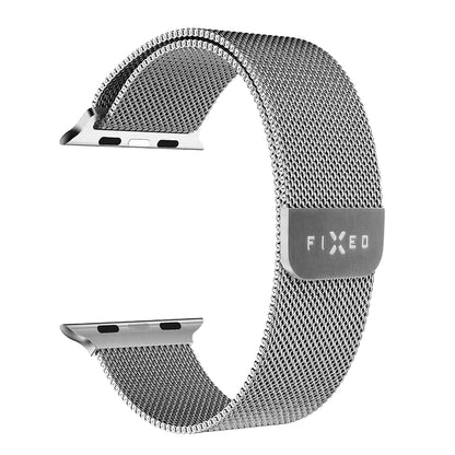 Fixed Mesh řemínek pro Apple Watch 49mm / 46mm / 45mm / 44mm / 42mm Series, Stříbrný
