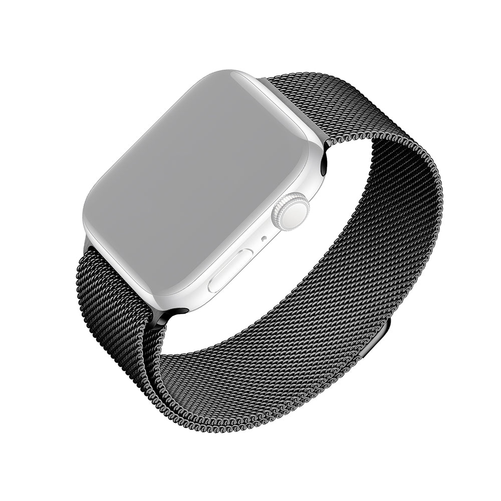 Fixed Mesh řemínek pro Apple Watch 49mm / 46mm / 45mm / 44mm / 42mm Series, černý