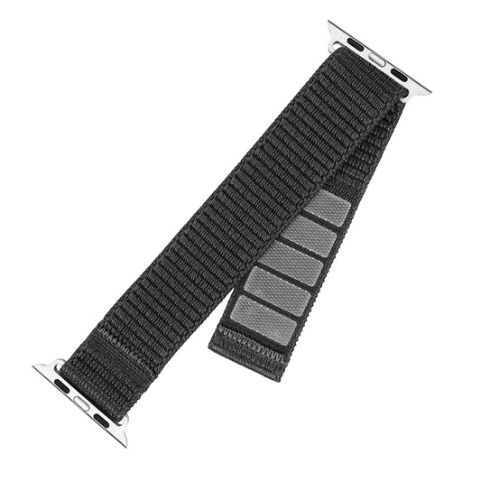 Fixed Nylon Sporty řemínek pro Apple Watch 42mm / 41mm / 40mm / 38mm Series, Tmavě šedá