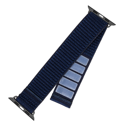 Sportovní nylonový řemínek Fixed pro Apple Watch 49mm / 46mm / 45mm / 44mm / 42mm Series, Tmavě modrá