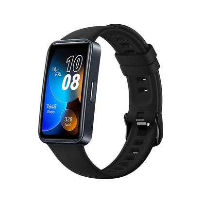 Fixed Silicone řemínek pro Huawei Band 10 / 9 / 8, Černý