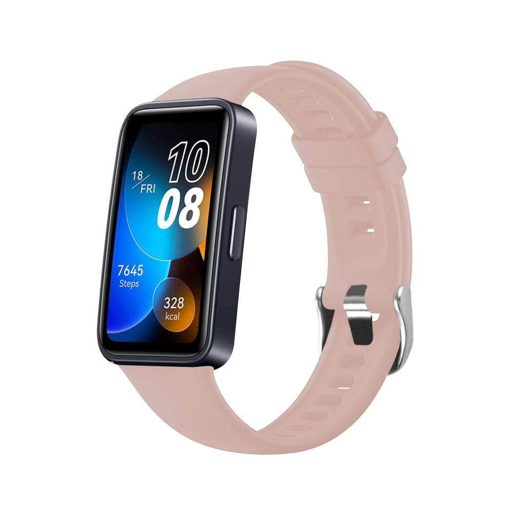 Silikonový řemínek Fixed pro Huawei Band 10 / 9 / 8, Růžový