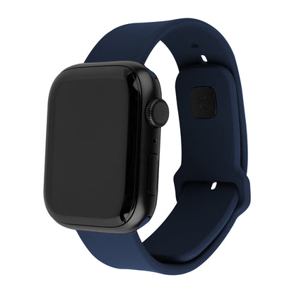 Fixed Silicone Sporty řemínek pro Apple Watch 49mm / 46mm / 45mm / 44mm / 42mm Series, Modrý