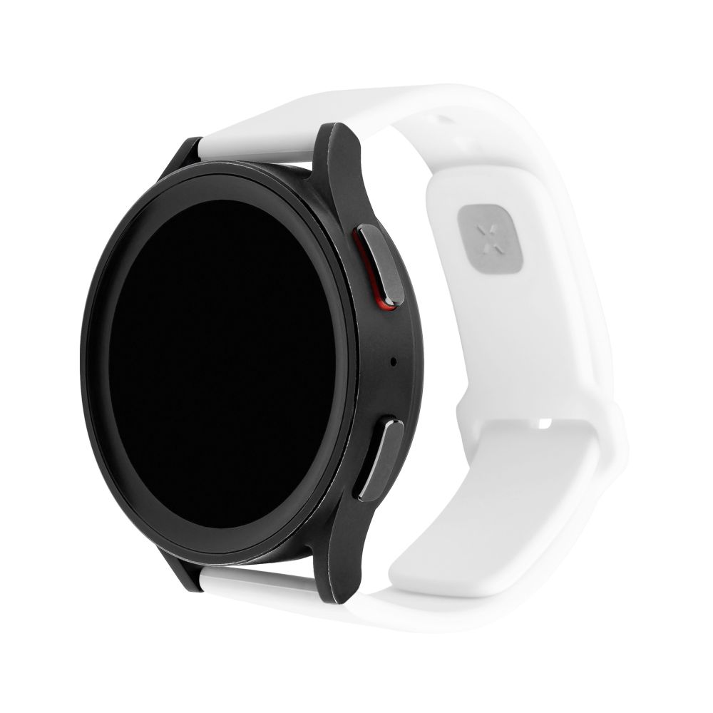 Fixed Silicone Sporty řemínek pro Huawei Watch / Xiaomi Watch Series, 22mm, Bílá