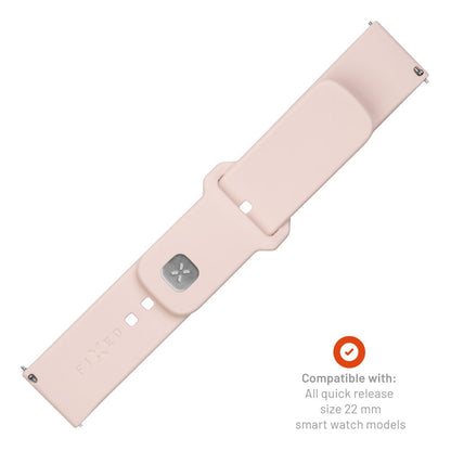 Fixed Silicone Sporty řemínek pro Huawei Watch / Xiaomi Watch Series, 22mm, Růžový