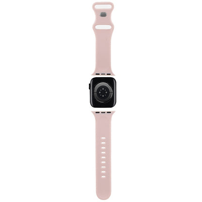 Řemínek Hello Kitty Silicone Tags Graffiti pro Apple Watch 42mm / 41mm / 40mm / 38mm Series, Růžový