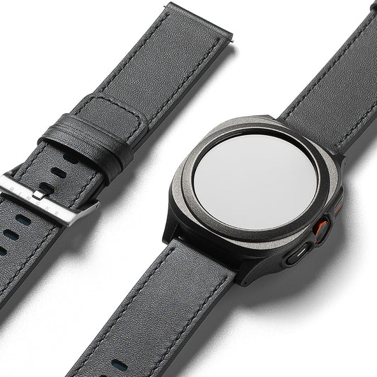 Řemínek Ringke One Basic Bold pro Fossil Watch / Mobvoi Watch / Suunto Watch Series, 24mm, Černý.