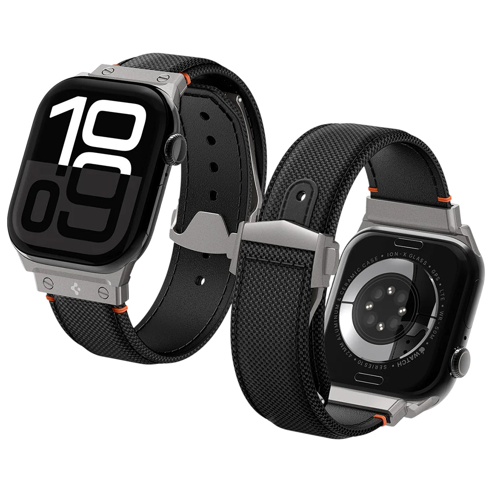 Řemínek Spigen Classic Fit pro Apple Watch 49mm / 46mm / 45mm / 44mm / 42mm Series, černý AMP09304
