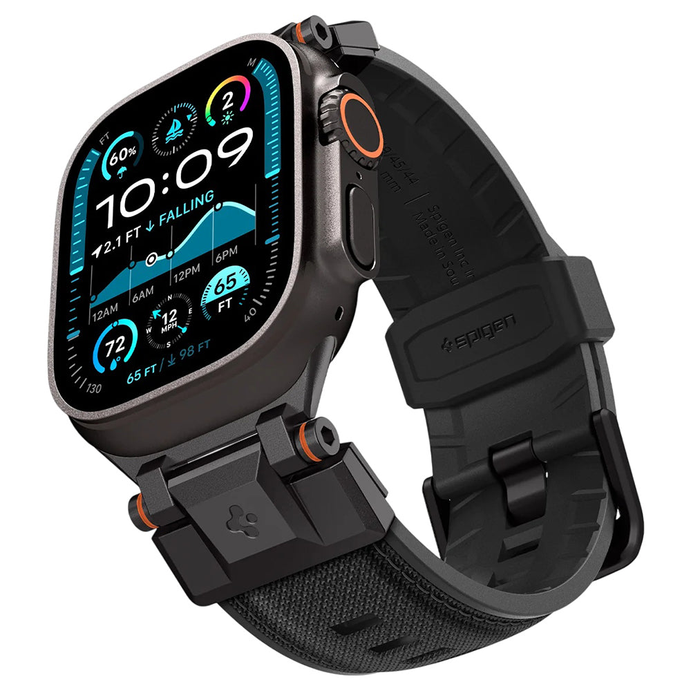 Řemínek Spigen DuraPro Armor pro Apple Watch 49mm / 46mm / 45mm / 44mm / 42mm Series, černý AMP06065