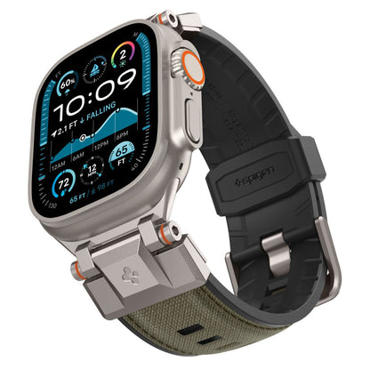 Popruh Spigen DuraPro Armor pro Apple Watch 49mm / 46mm / 45mm / 44mm / 42mm Series, zelený