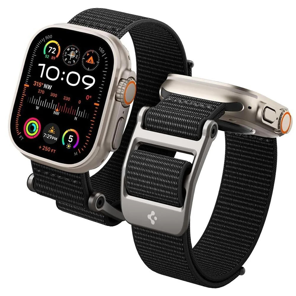 Řemínek Spigen DuraPro Flex pro Apple Watch 49mm / 46mm / 45mm / 44mm Series, černý AMP02465