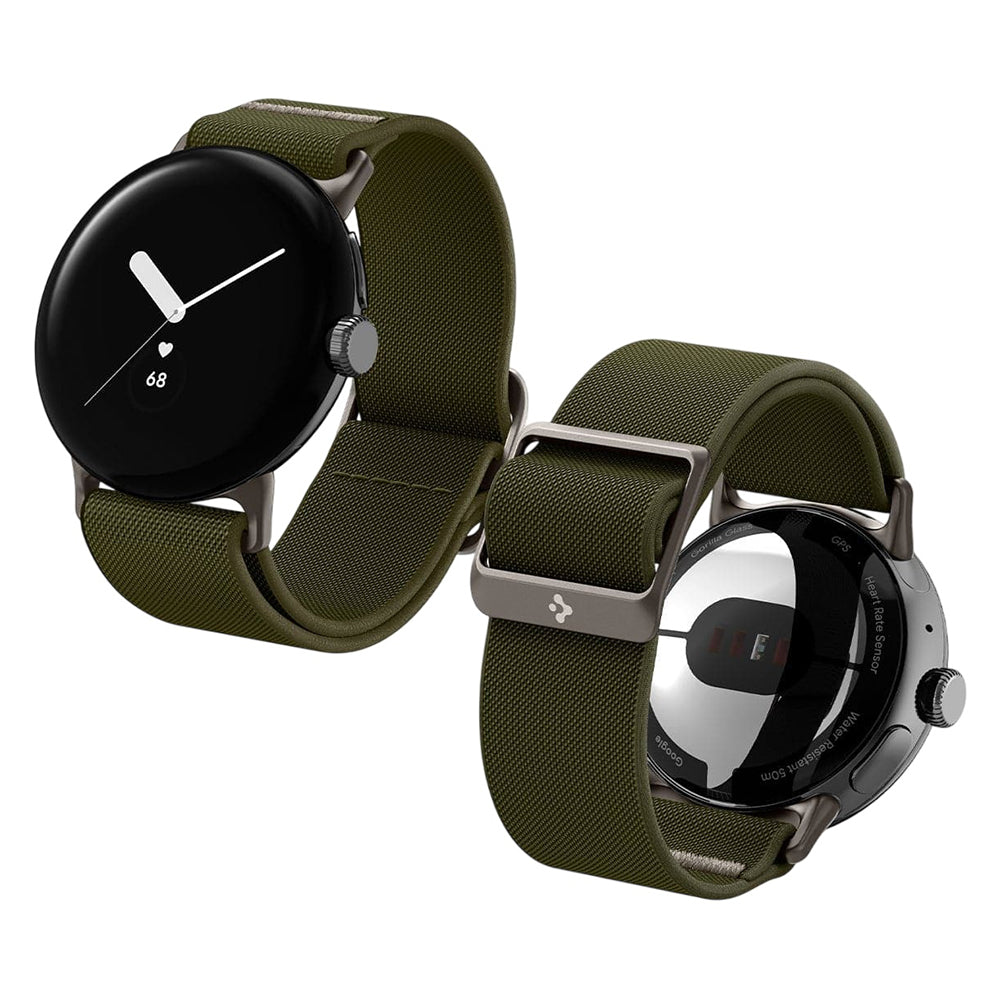 Řemínek Spigen Lite Fit pro Google Pixel Watch 41mm Series, Kaki AMP07608
