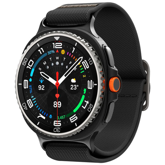 Popruh Spigen Lite Fit pro Samsung Galaxy Watch8 / Watch8 Classic Series, Černý