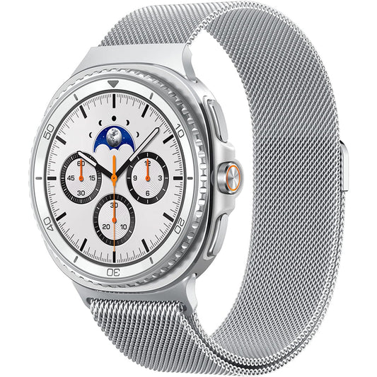 Řemínek Spigen Metal Fit pro Samsung Galaxy Watch9 / Watch8 / Watch8 Classic Series, stříbrný AMP10121