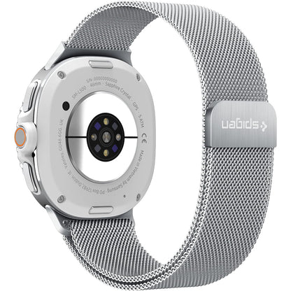 Řemínek Spigen Metal Fit pro Samsung Galaxy Watch9 / Watch8 / Watch8 Classic Series, stříbrný AMP10121