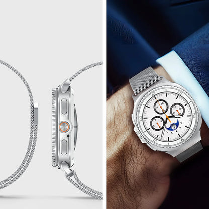 Řemínek Spigen Metal Fit pro Samsung Galaxy Watch9 / Watch8 / Watch8 Classic Series, stříbrný AMP10121