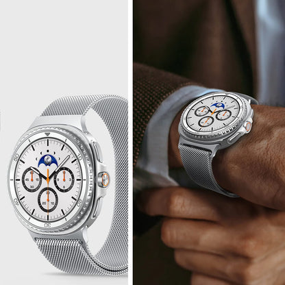 Řemínek Spigen Metal Fit pro Samsung Galaxy Watch9 / Watch8 / Watch8 Classic Series, stříbrný AMP10121