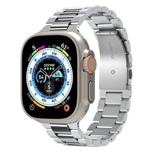 Řemínek Spigen Modern Fit 316L pro Apple Watch 49mm / 46mm / 45mm / 44mm / 42mm Series, Stříbrný AMP06356