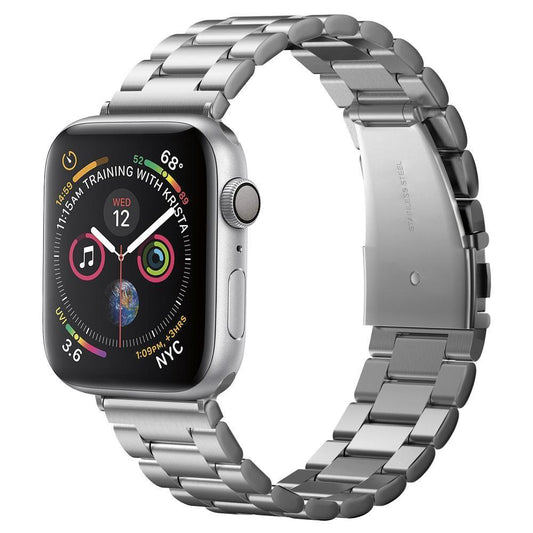 Řemínek Spigen Modern Fit pro Apple Watch 49mm / 46mm / 45mm / 44mm / 42mm Series, Stříbrný