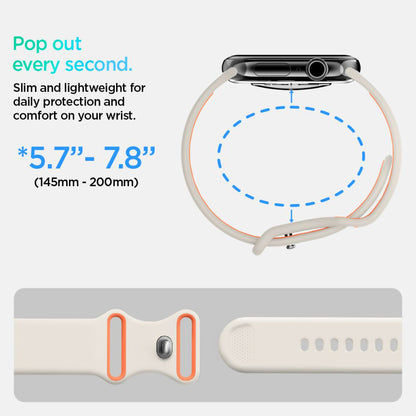 Popruh Spigen Nano Pop pro Apple Watch 42mm / 41mm / 40mm / 38mm Series, béžový