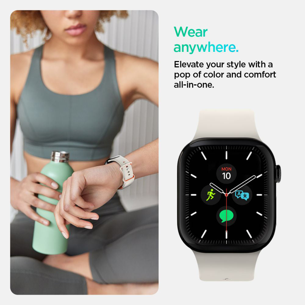 Popruh Spigen Nano Pop pro Apple Watch 42mm / 41mm / 40mm / 38mm Series, béžový