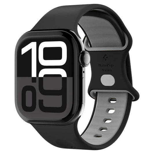 Popruh Spigen Nano Pop pro Apple Watch 49mm / 46mm / 45mm / 44mm / 42mm Series, Černý