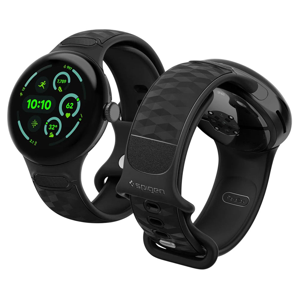 Řemínek Spigen Parallax pro Google Pixel Watch 45mm Series, Matná černá AMP10192
