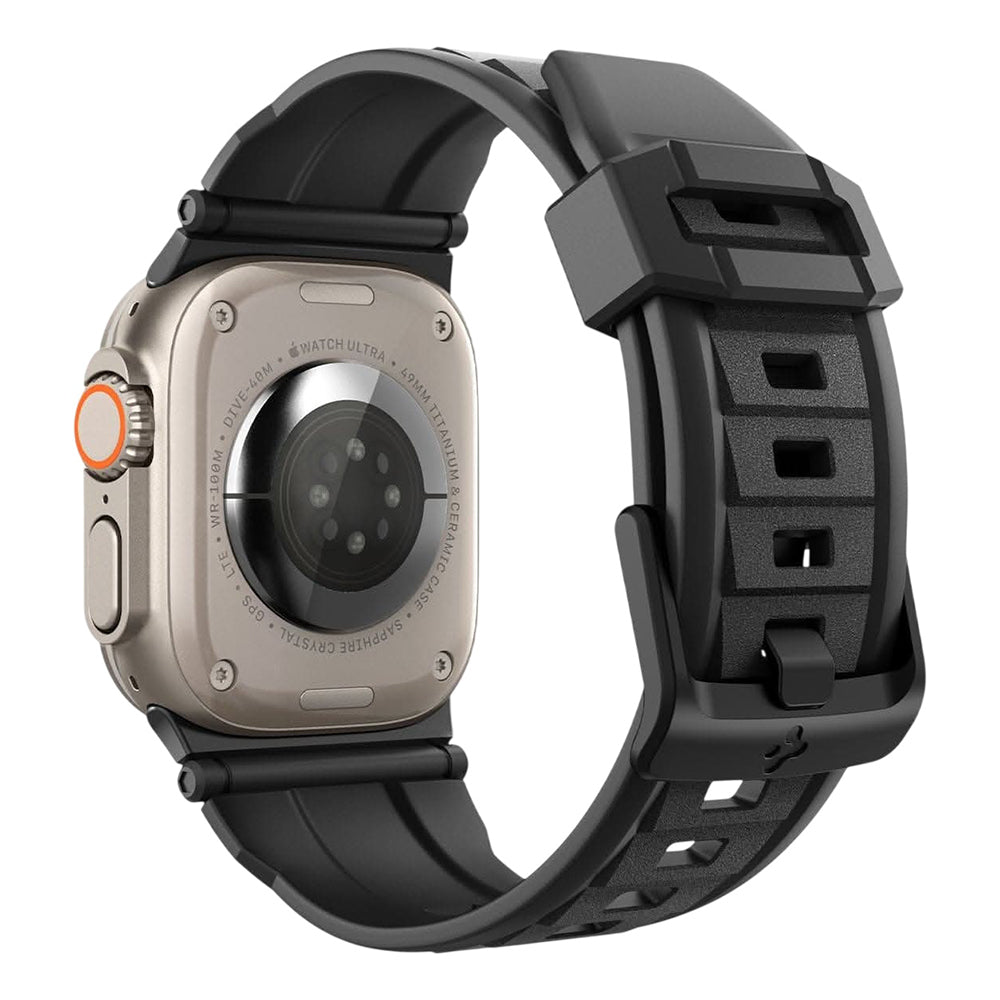 Řemínek Spigen Rugged pro Apple Watch 49mm / 46mm / 45mm / 44mm / 42mm Series, černý AMP07105