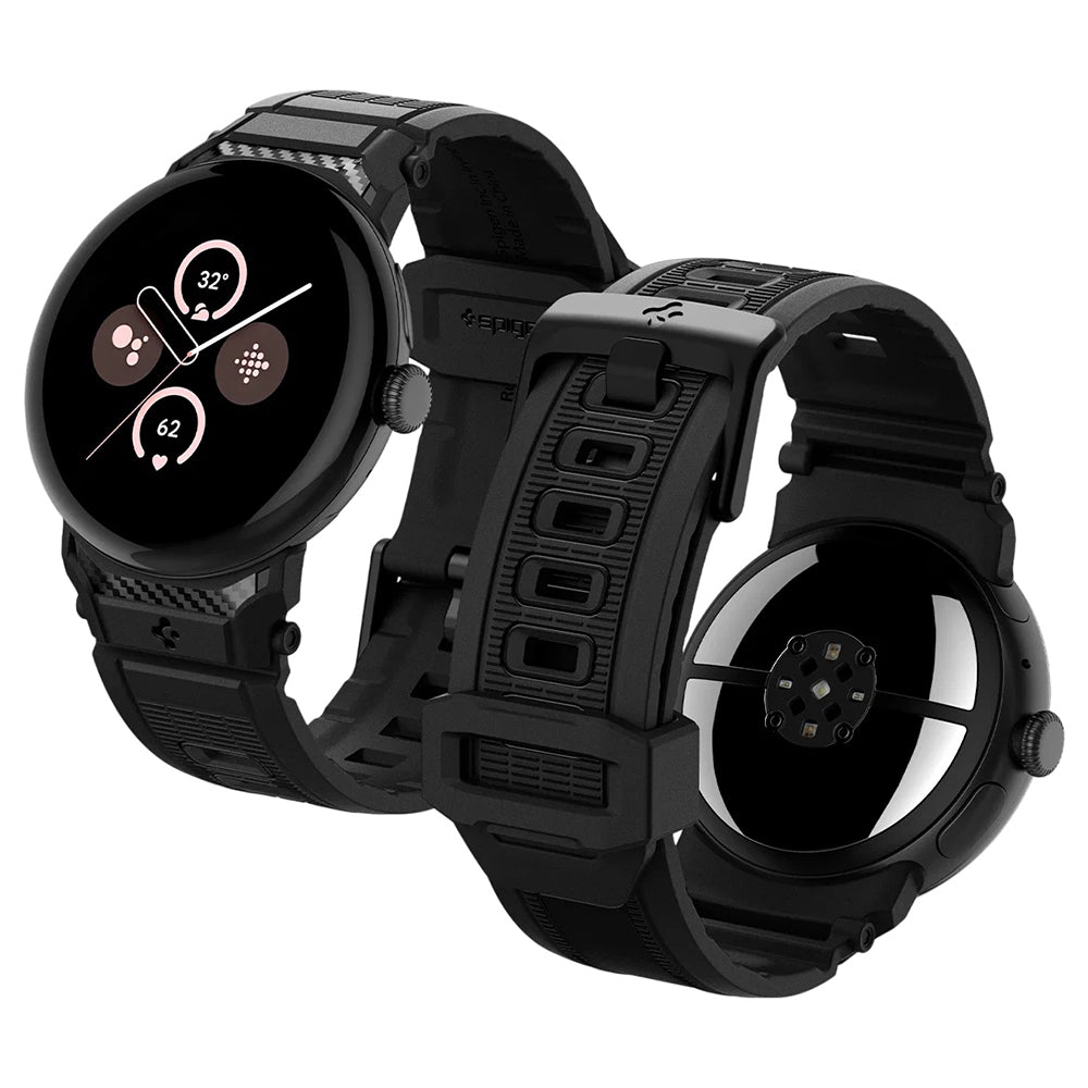 Řemínek Spigen Rugged pro Google Pixel Watch 41mm Series, černý AMP07556