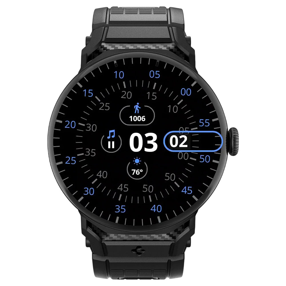 Řemínek Spigen Rugged pro Google Pixel Watch 45mm Series, černý AMP07600